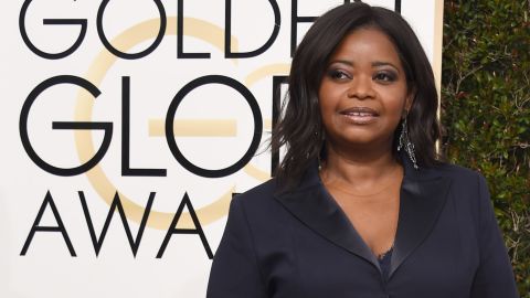 Octavia Spencer attends the Golden Globe Awards last month.