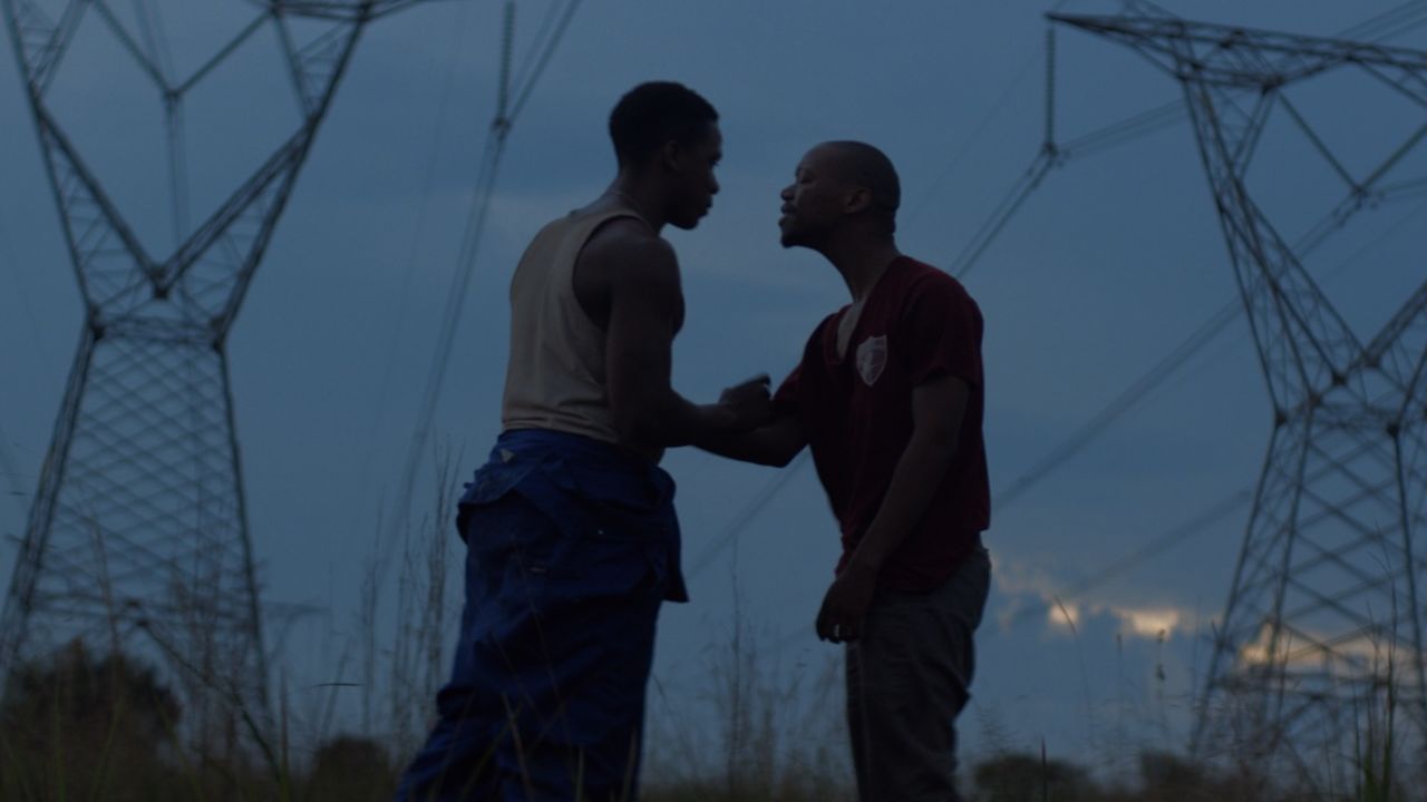 Vija (Mantsai, left) and Xolani (Toure, right) clash in "The Wound."