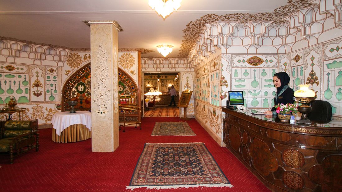 <strong>Other restaurants: </strong>In addition to more formal restaurants, the Abbasi Hotel boasts a traditional teahouse, a coffee house and a breakfast hall (pictured here). 
