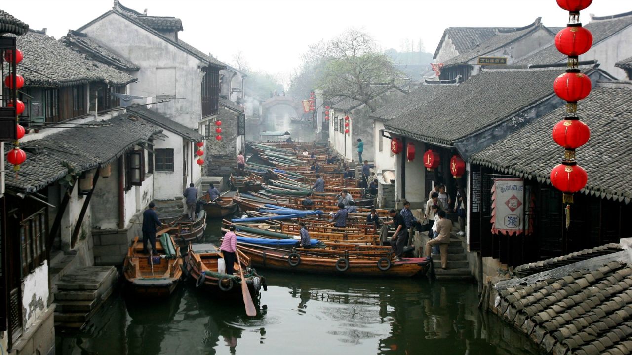 Classic China, where even the canals have traffic jams ... but avoid the weekends to see it in peace.