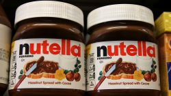 SAN FRANCISCO, CA - AUGUST 18:  Jars of Nutella are displayed on a shelf at a market on August 18, 2014 in San Francisco, California.  The threat of a Nutella shortage is looming after a March frost in Turkey destroyed nearly 70 percent of the hazelnut crops, the main ingredient in the popular chocolate spread. Turkey is the largest producer of hazelnuts in the world.  (Photo by Justin Sullivan/Getty Images)