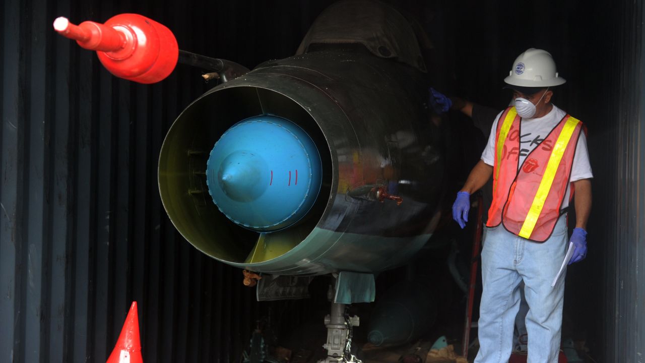 A MIG-21 jets found inside the North Korean Chong Chon Gang vessel seized in July 2013.