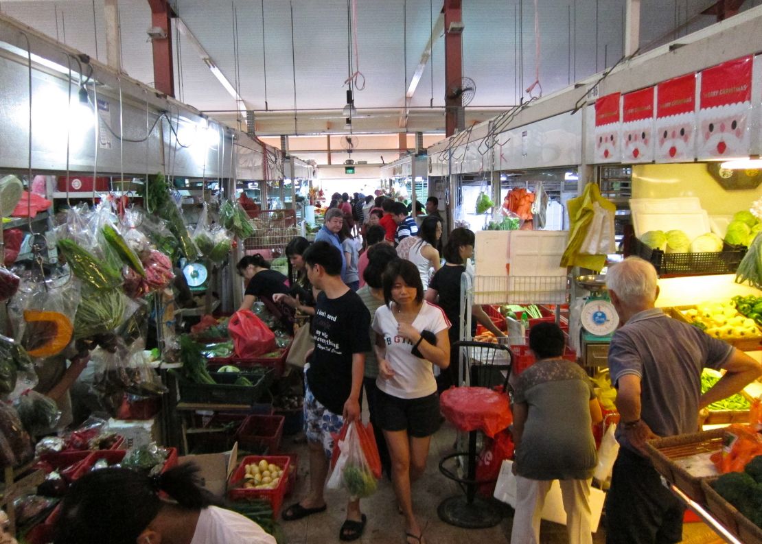 Kreta Ayer Wet Market is an iconic Singapore market.