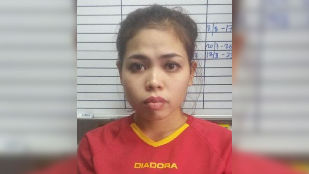 <strong>Siti Aisyah, 25, from Indonesia</strong>, has been charged with the murder of Kim Jong Nam at Kuala Lumpur International Airport on February 13. She was seen on closed circuit security camera approaching Kim from behind as he tried to check in for a flight to Macau. She has not entered a formal plea but told the court that she was not guilty.