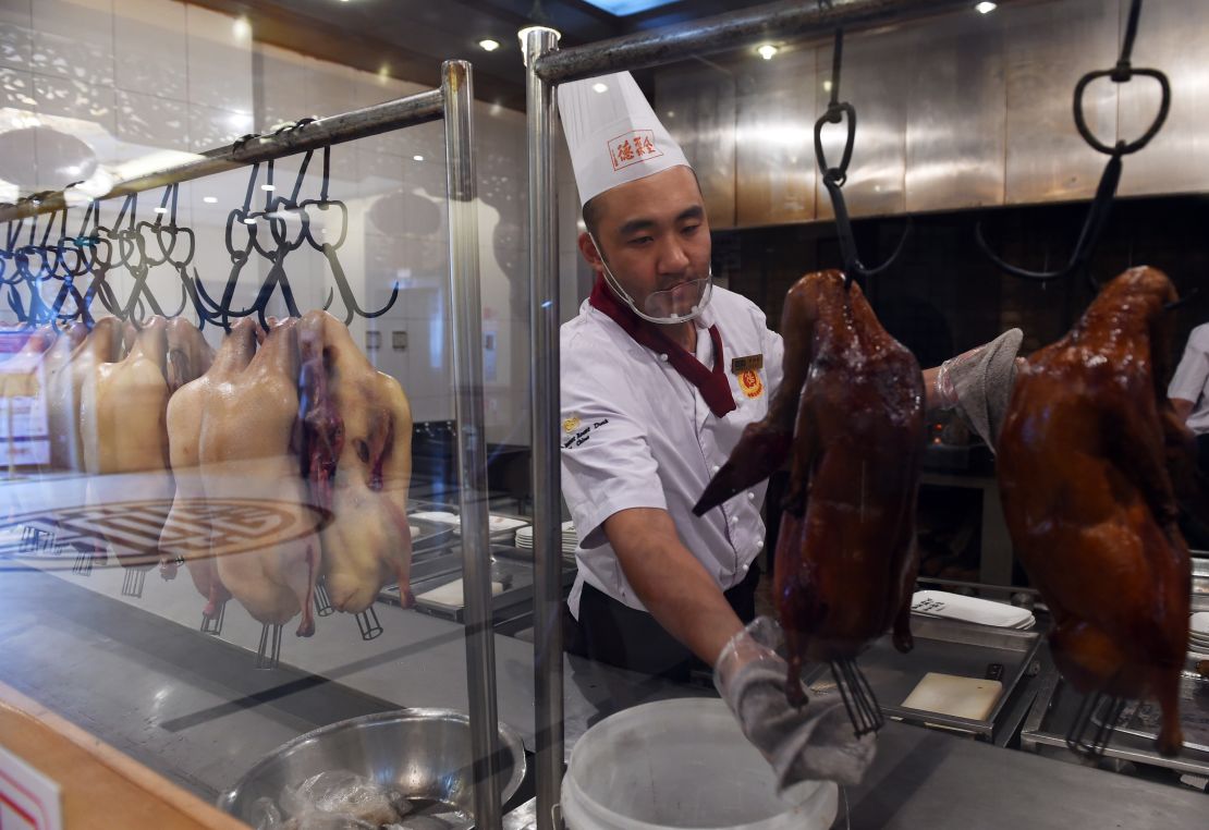 Peking duck -- just one of many Chinese culinary delights.