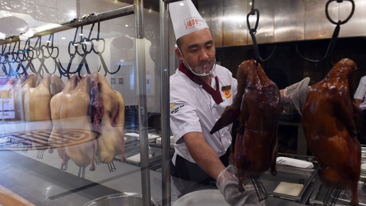 Peking duck -- just one of many Chinese culinary delights.