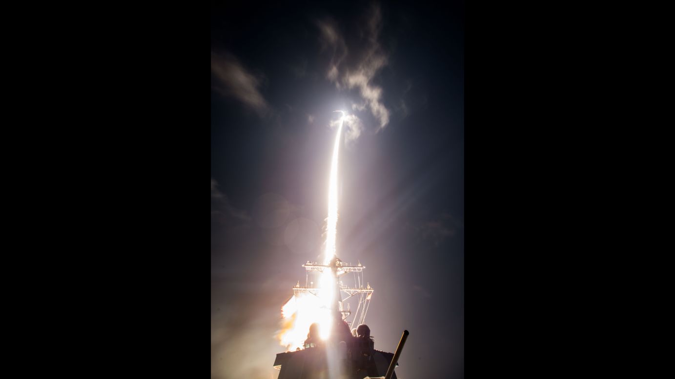 The USS John Paul Jones launches a ballistic missile interceptor off the coast of Hawaii on Friday, February 3, 2017. <a href="http://www.cnn.com/2017/02/05/politics/us-japan-aegis-missile-defense-test/" target="_blank">The successful missile-defense test</a> was conducted along with Japan.