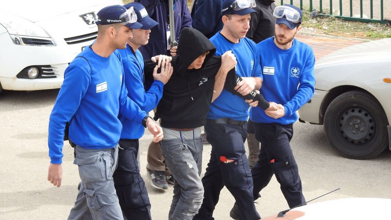 Police, who were mostly unarmed, had to remove some protesters.