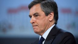 French presidential election candidate for the right-wing Les Republicains (LR) party Francois Fillon delivers a speech during a meeting focused on health organised by 'La Mutualite Francaise' at the Palais Brongniart in Paris on February 21, 2017. / AFP PHOTO / Lionel BONAVENTURELIONEL BONAVENTURE/AFP/Getty Images