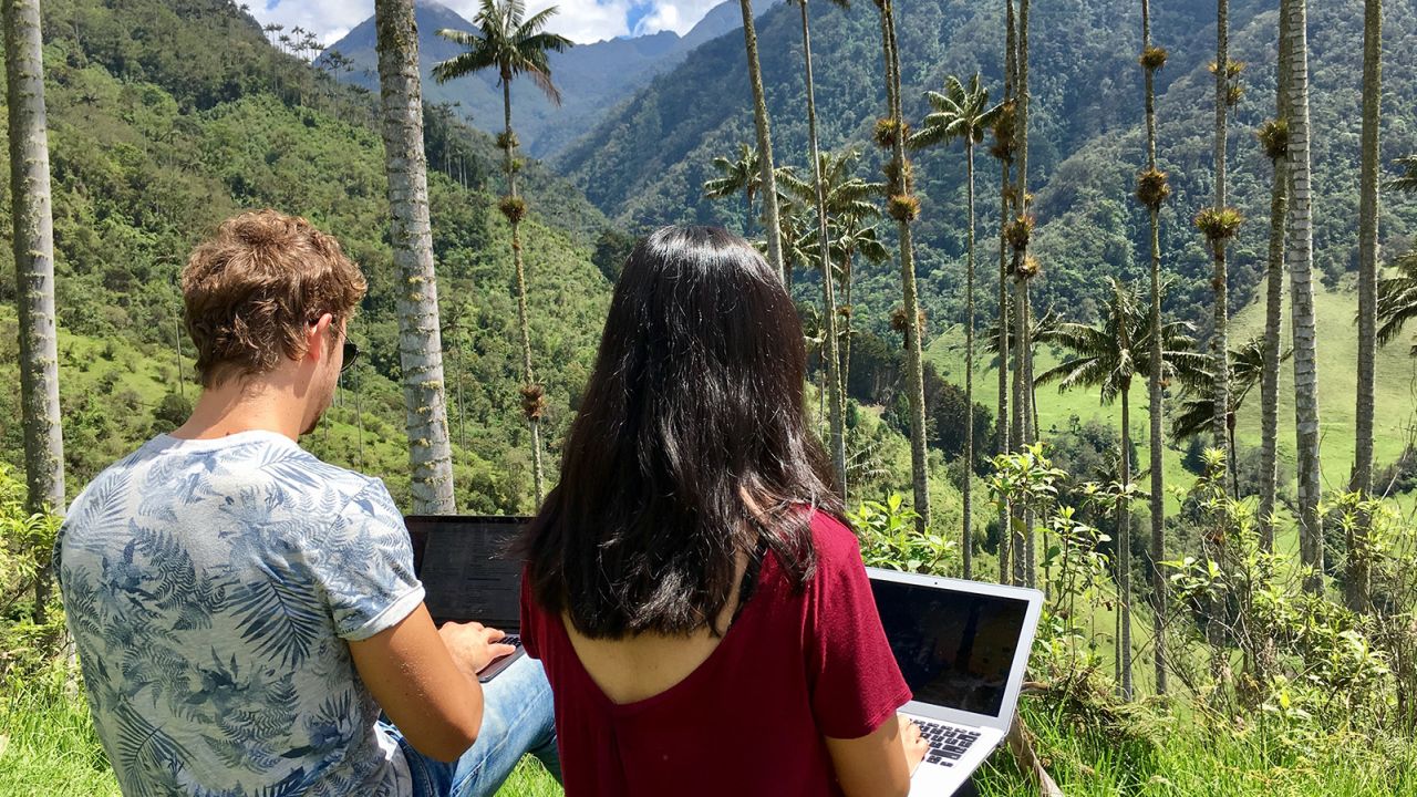 Who needs a desk if you have an office view like this?