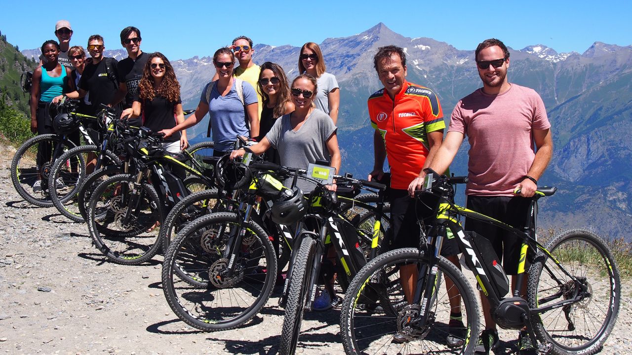 The Remote Experience: Excursions include biking the Italian Alps.