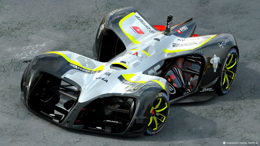 The AI vehicle has been designed to compete in a field of 20 Robocars. Driverless races will be form part of the entertainment at Formula E ePrix weekends. The all-electric race series is currently midway through its third season. 