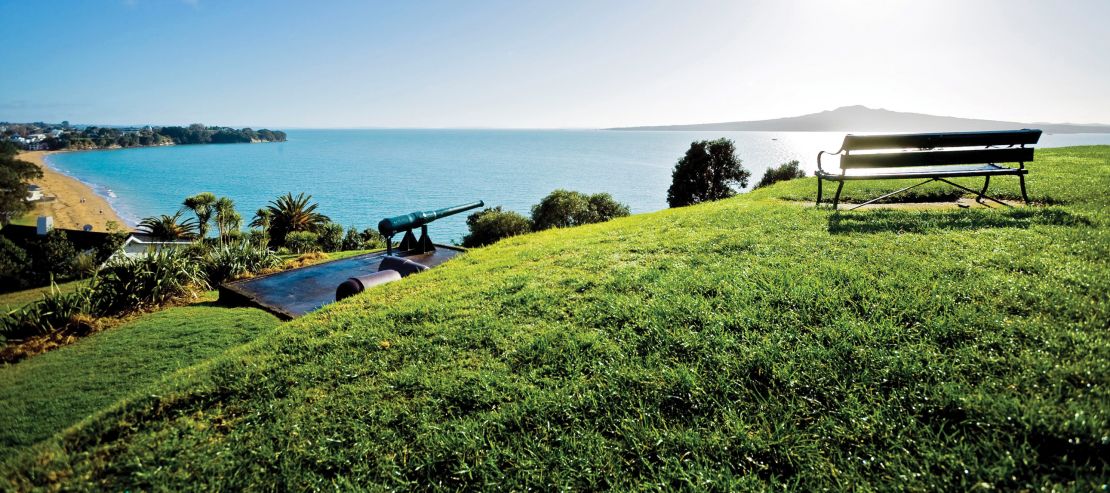 North Head has historically been used as a defensive site at the entrance to Auckland's inner harbor.