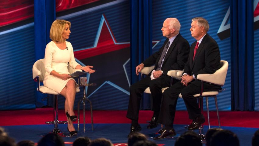 CNN town hall with US senators John MCcain and Lindsey Graham on Wednesday, March 1.