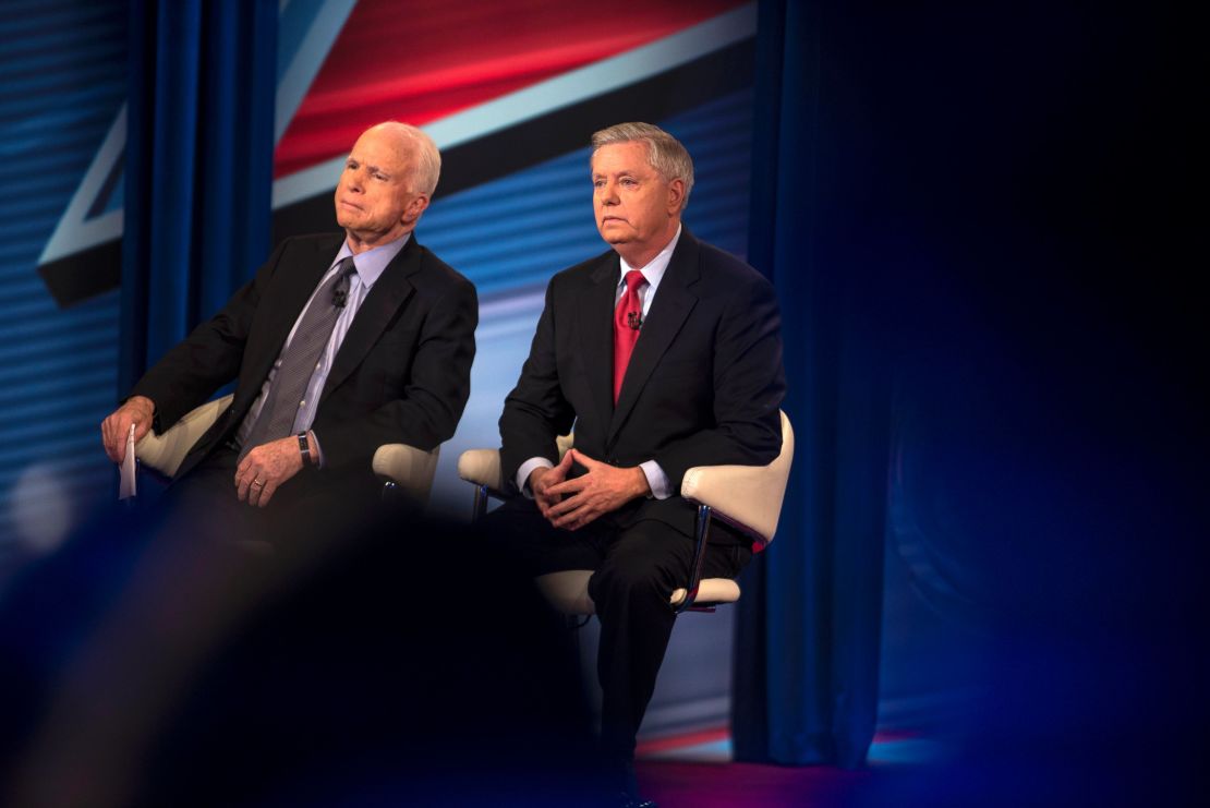 CNN town hall with US Sens. John MCcain and Lindsey Graham on Wednesday, March 1. 