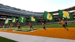 Baylor University Flags on the field for the Baylor Bears at McLane Stadium on September 2, 2016 in Waco, Texas.  (Photo by Ronald Martinez/Getty Images)
