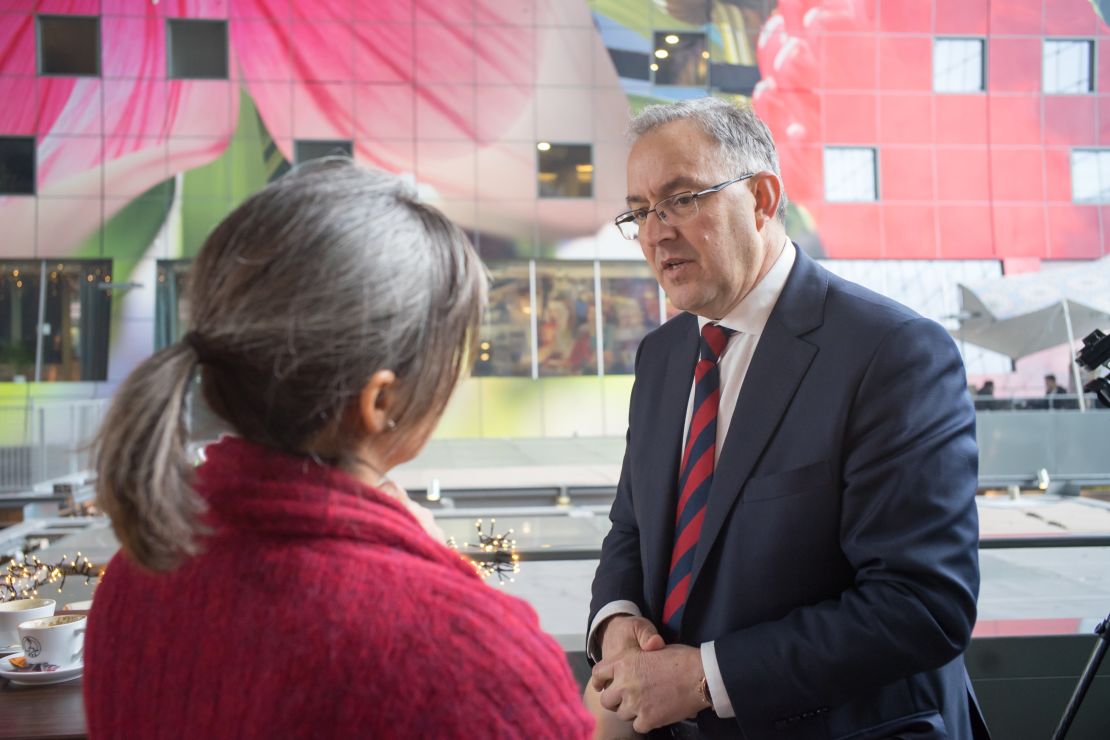 Rotterdam Mayor Ahmed Aboutaleb in Rotterdam's Markthal.