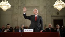 WASHINGTON, DC - JANUARY 10:  Sen. Jeff Sessions (R-AL) is sworn in before the Senate Judiciary Committee during his confirmation hearing to be the U.S. attorney general January 10, 2017 in Washington, DC. Sessions was one of the first members of Congress to endorse and support President-elect Donald Trump, who nominated him for Attorney General.  (Photo by Chip Somodevilla/Getty Images)