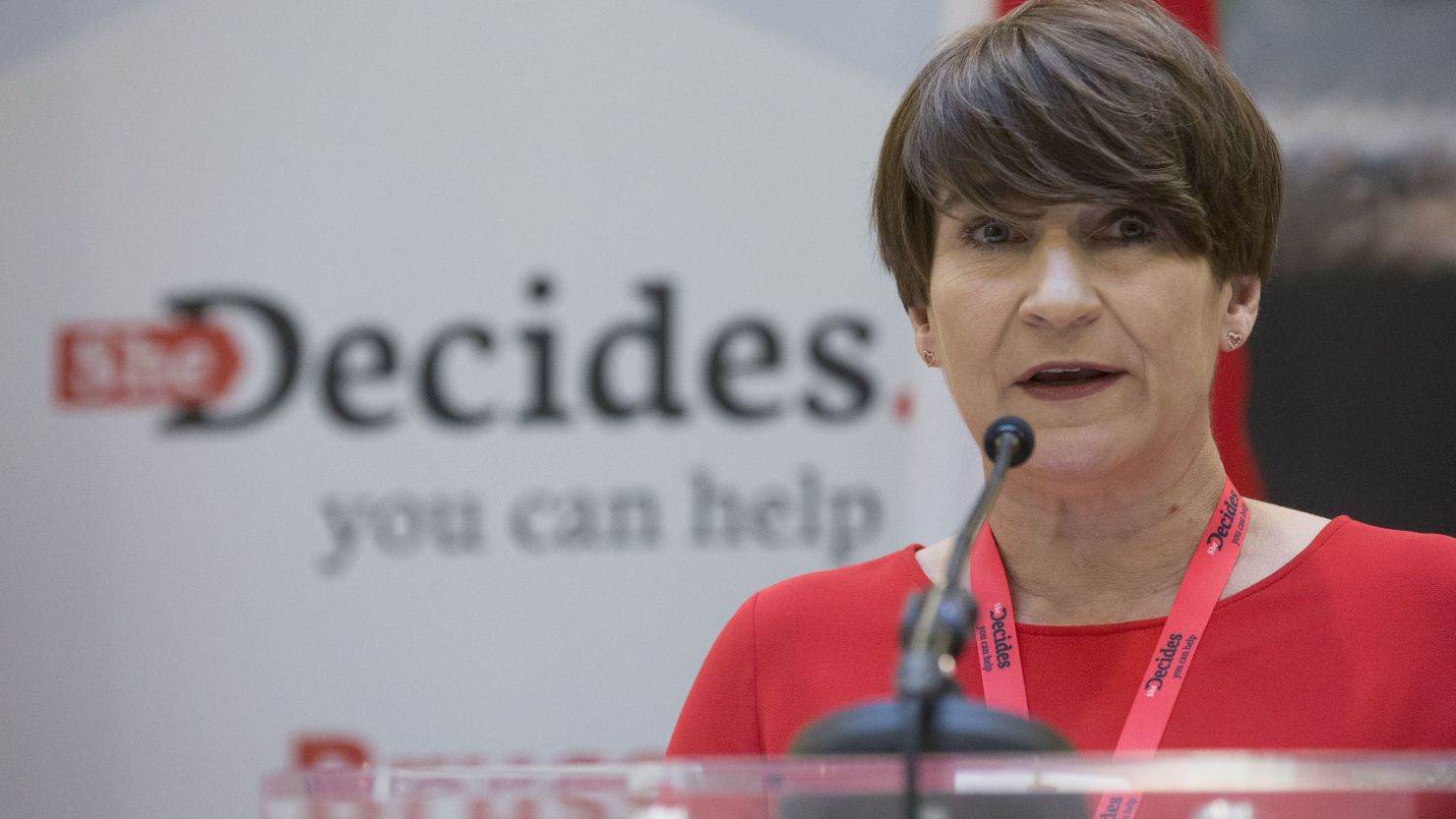Dutch Development Minister Lilianne Ploumen, who launched She Decides, speaks at conference.