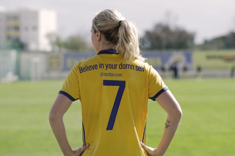 Swedish football captains' shirts