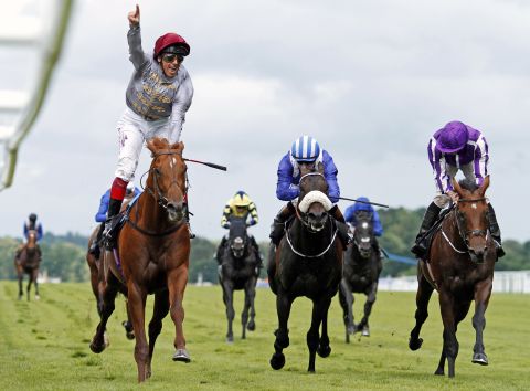 Frankie Dettori (left) rides Galileo Gold to victory at the St James's Palace Stakes, a one mile flat race for three-year-old colts, at last year's Royal Ascot.
