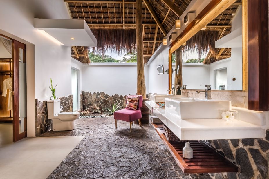 <strong>Atmosphere Resort & Spa, Negros Oriental: </strong>The rooms give off a barefoot luxury vibe, with mixed textures, natural materials and open-air bathrooms.