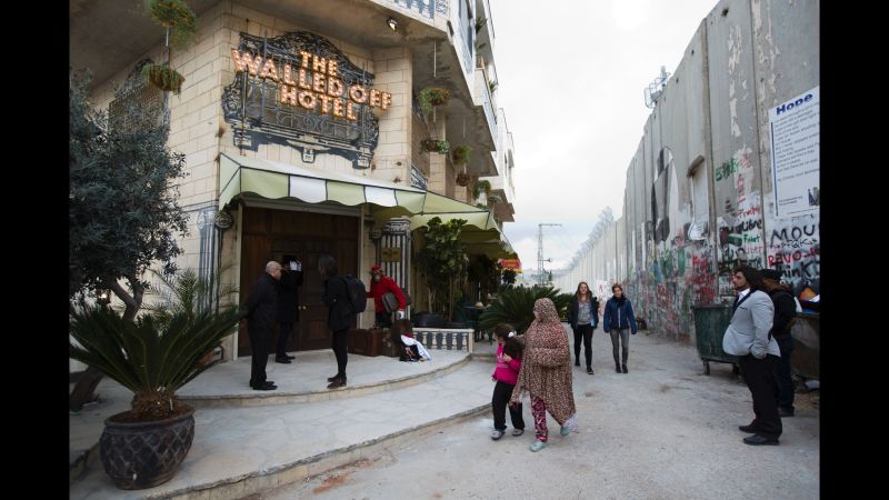 Banksy's boutique art hotel opens its doors in Bethlehem | CNN