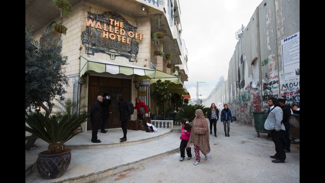 Banksy has opened a boutique art hotel in Bethlehem.