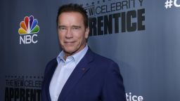 Arnold Schwarzenegger at a press junket for 'The New Celebrity Apprentice'