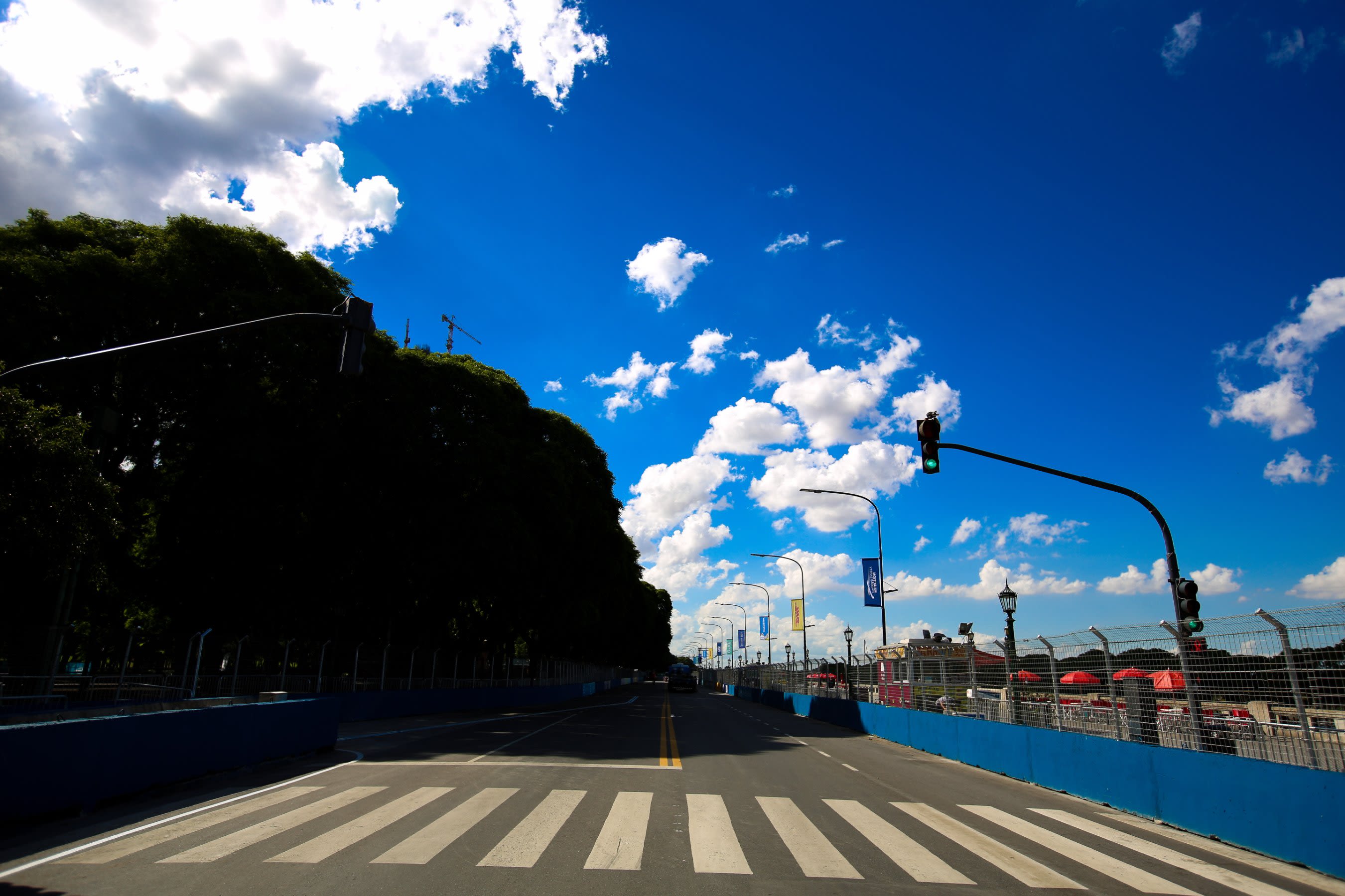 The Puerto Madero Street Circuit is one of Formula E's wider street circuits -- offering plenty of chances to overtake.