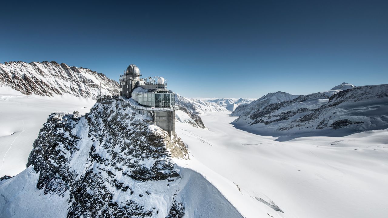 <strong>Jungfrau railway, Kleine Scheidegg, Switzerland: </strong>Built in 1912, the Jungrau terminates at the Sphinx Observatory, where alpinists can venture in the high-altitude heart of the Bernese Oberland. 