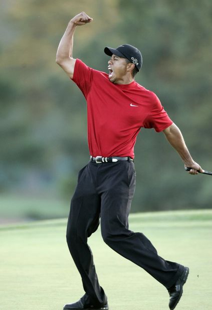 Woods won the last of his four green jackets in 2005 after beating fellow American Chris DiMarco in a playoff.