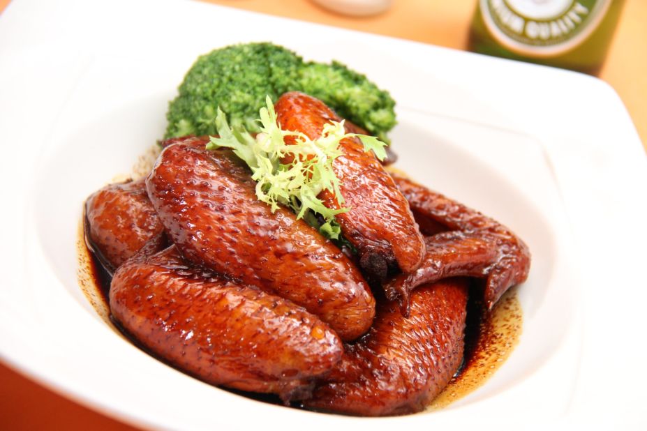<strong>Soy Sauce Western:</strong> Dubbed "Swiss Wings," these chicken wings are a staple on most Soy Sauce Western menus. They're marinated in a "Swiss" sauce that's actually made of ginger, worcestershire and soy sauce. 