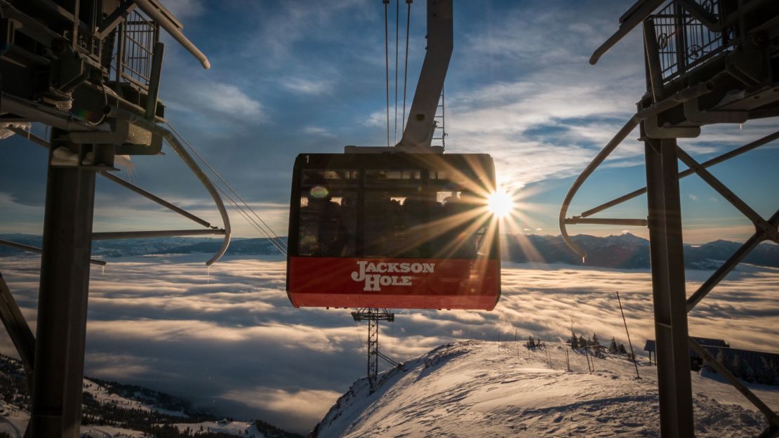 At 12,662 meters, the Jackson Hole tram is the largest vertical of any ski resort in the United States.