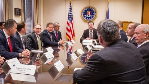 FBI director James Comey met with JCC leaders on Friday.