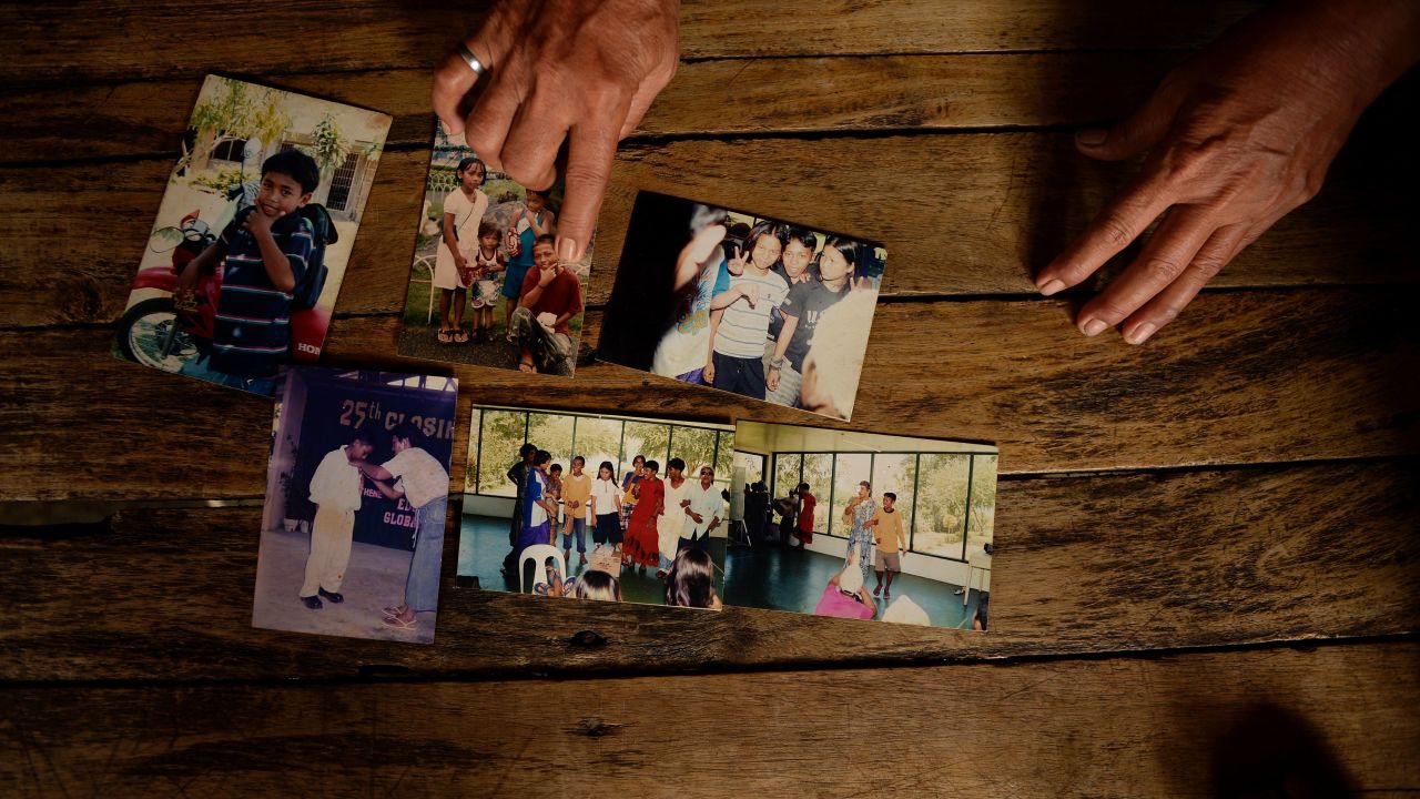 Alia shows pictures of her sons at home in Davao City, on May 8, 2016.