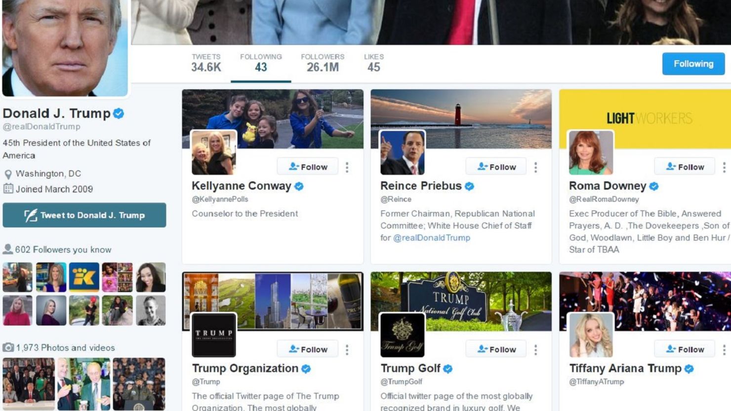 Trump followers