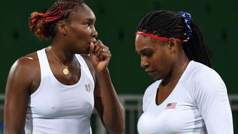 Venus (left) and Serena Williams won Olympic doubles gold at Sydney 2000, Beijing 2008 and London 2012.