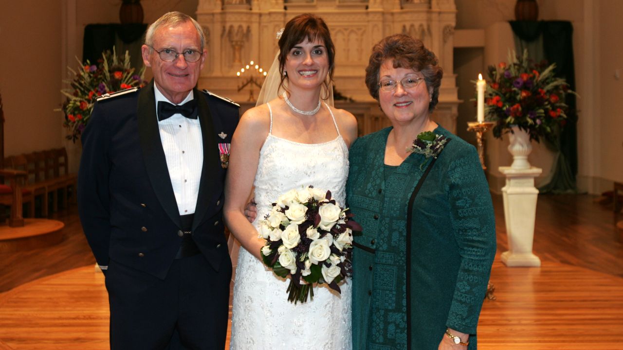 Ray and Susan Marie Rider at daughter Kristen's wedding in 2004.