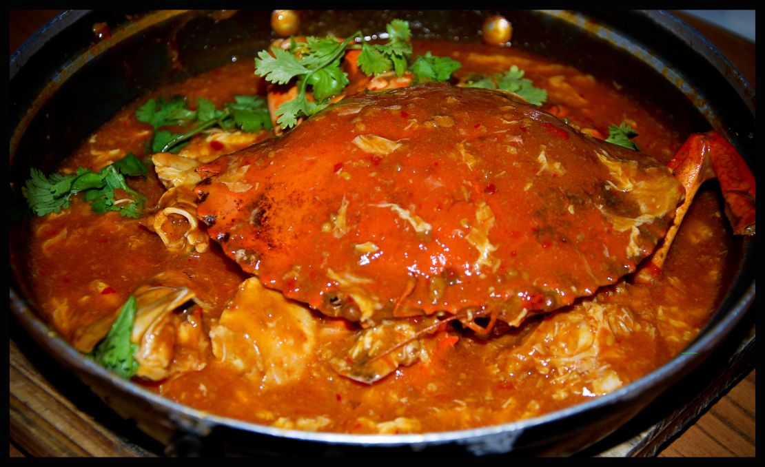 Singaporeans drench crab in a spicy tomato gravy. 