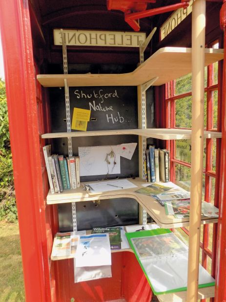 <strong>Helping nature:</strong> In more rural locations, phone boxes have been turned into nature hubs, such as this kiosk in the Cotswolds, which provides information on local fauna and flora.