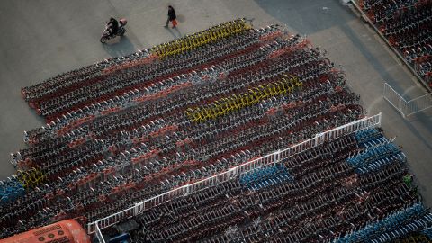 Thousands of Ofo and Mobike's bikes were impounded in Shanghai last year. Authorities said they breached parking restrictions.