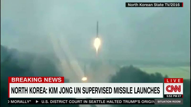 N.Korea's Latest Missile Test: Four At A Time | CNN