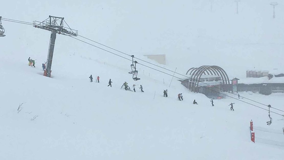 Tignes was hit by an avalanche Tuesday.