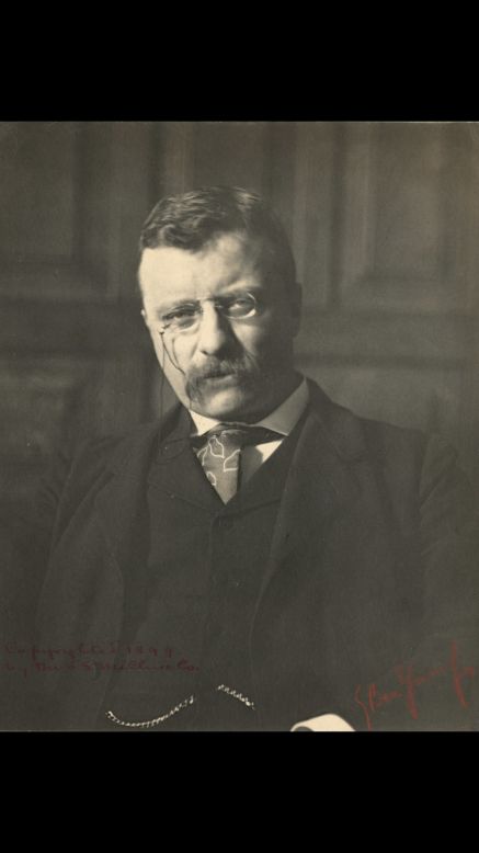 Theodore Roosevelt was governor of New York when he posed for Ben-Yusuf in 1899. He became president of the United States two years later. "Despite her young age and her recent arrival in America, (Ben-Yusuf) attracted to her studio many of the era's most prominent artistic, literary, theatrical and political figures," said her biography at the National Portrait Gallery. "Seen together, these individuals represent a remarkable cross section of a place that was rapidly becoming America's first modern city."