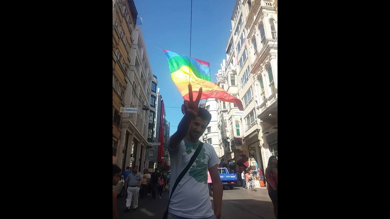 Zigorat at an LGBT rally.