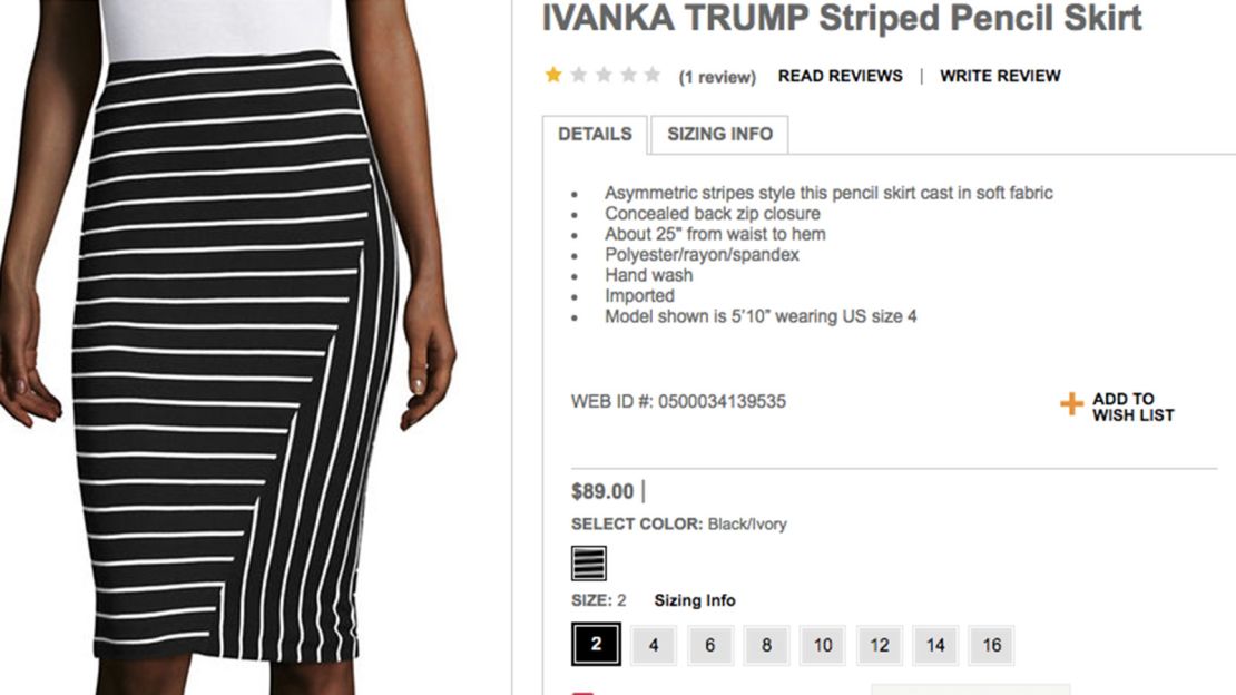 Ivanka Skirt Lord and Taylor 1