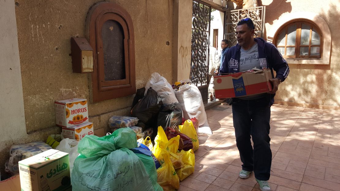 Donations from across Egypt continuously arrive in churches and shelters catering to the fleeing Christians.