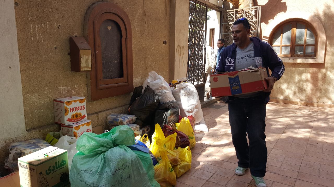 Donations from across Egypt continuously arrive in churches and shelters catering to the fleeing Christians.