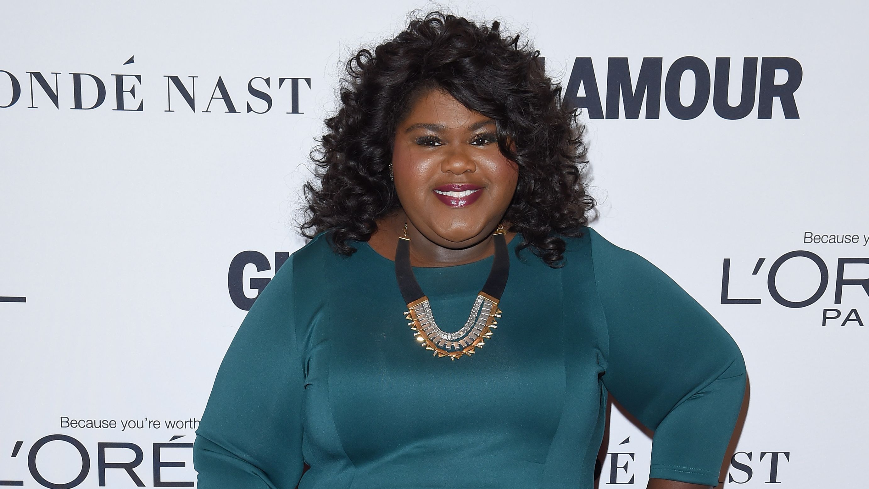 Actress Gabourey Sidibe arrives at Glamour Women of the Year 2016 at NeueHouse Hollywood on November 14, 2016 in Los Angeles, California. 